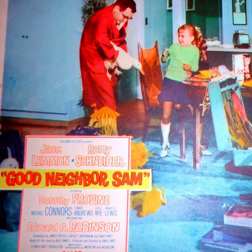 Vintage 1964 Good Neighbor Sam Original Lobby Card 11x14 Jack Lemmon Retro MCM
